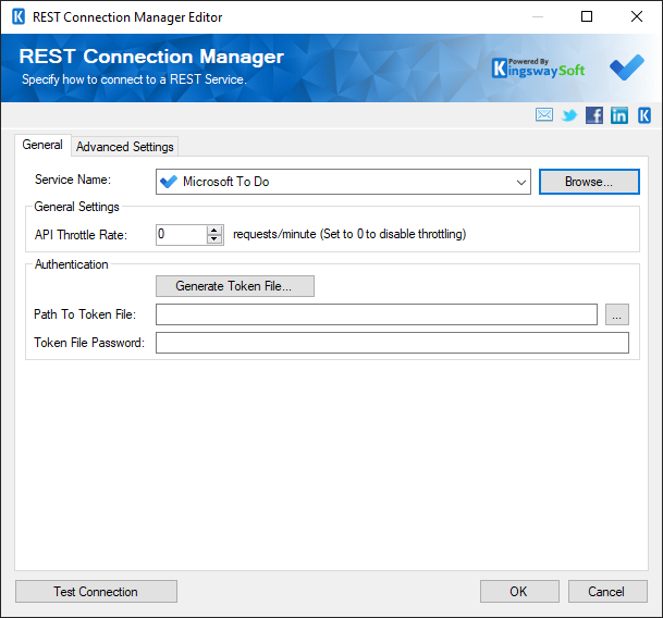 SSIS Microsoft To Do Connection Manager